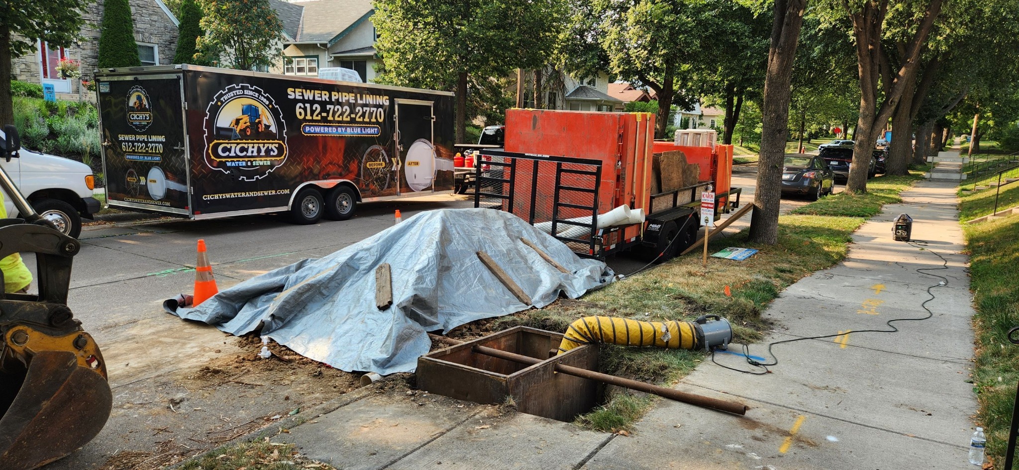 Sewer repair and pipe lining project in Minneapolis MN